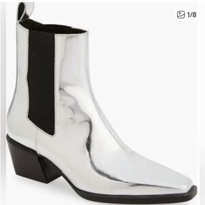 ‼️DELETING FRIDAY‼️Rag & bone silver Joni Chelsea boots - new w box